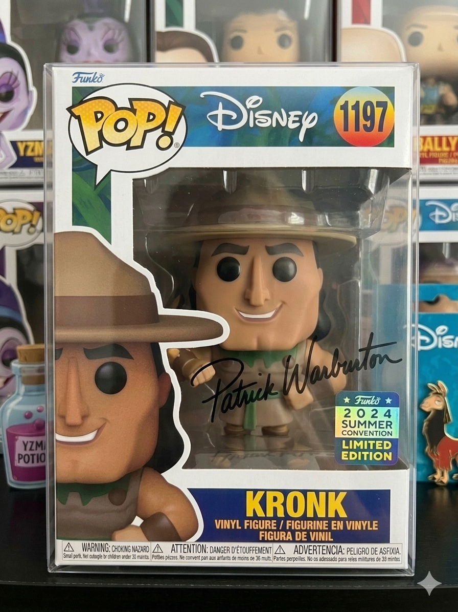 Funko Pop! Disney: Kronk #1197 (WonderCon Limited Edition Sticker) – Autographed by Patrick Warburton | PRE-ORDER