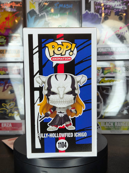 Funko Pop! Animation: Fully- Hollowfied Ichigo 1104 Glow Chase Autographed & Quoted by Johnny Yong Bosch.