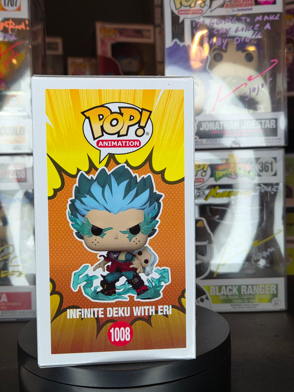 Funko Pop! My Hero Academia: Infinite Deku w/ Eri #1008 Autographed & Quoted by Justin Briner