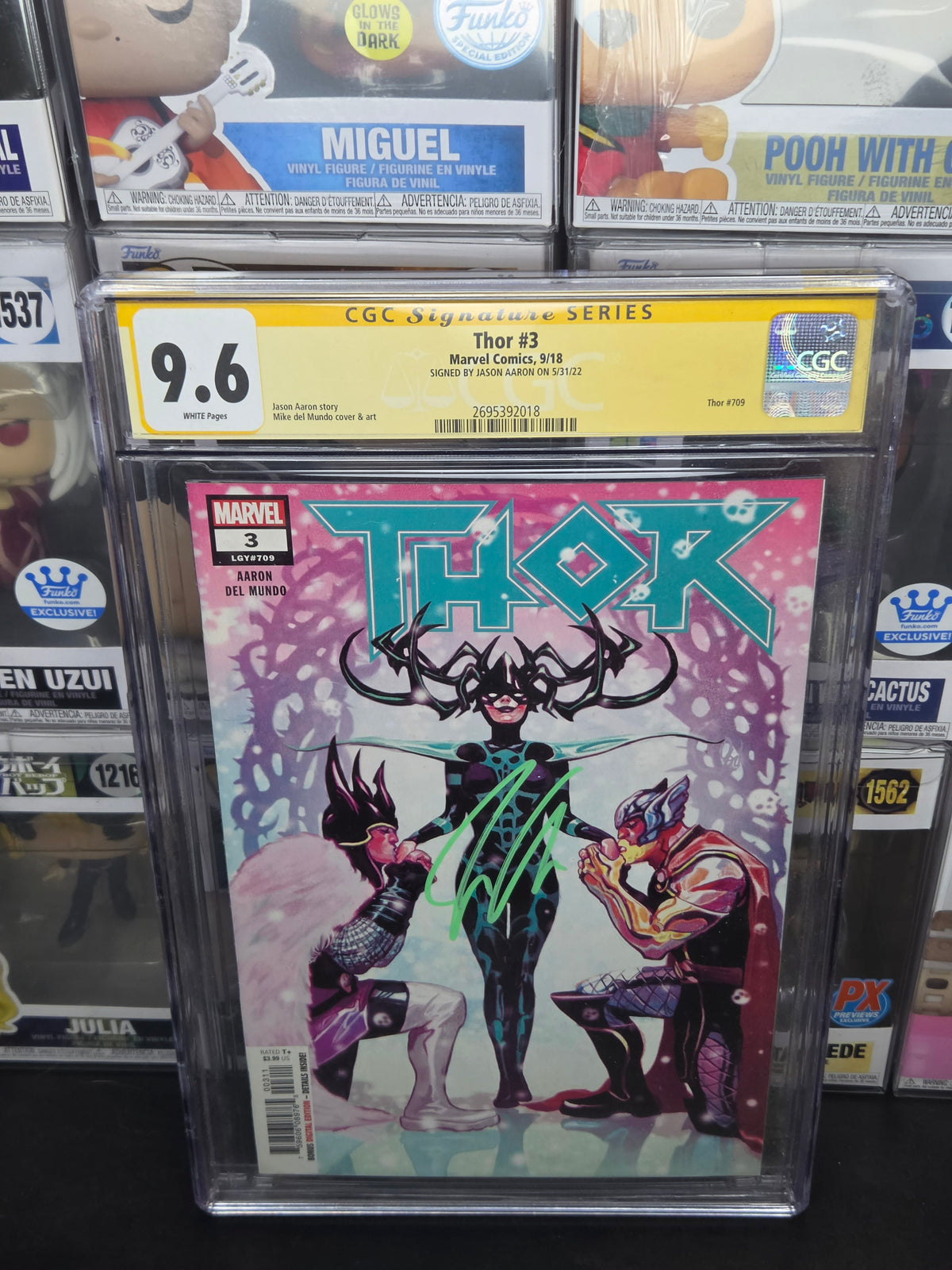 Marvel Comics: Thor #3 Graded 9.6 Signed by Jason Aaron