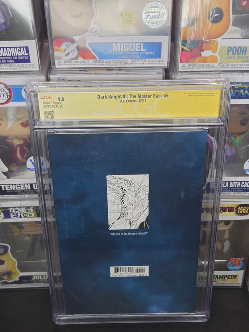 D.C. Comics: Dark Knight III: The Master Race #6 Graded 9.8 Signed by Brian Azzarello & Frank Miller