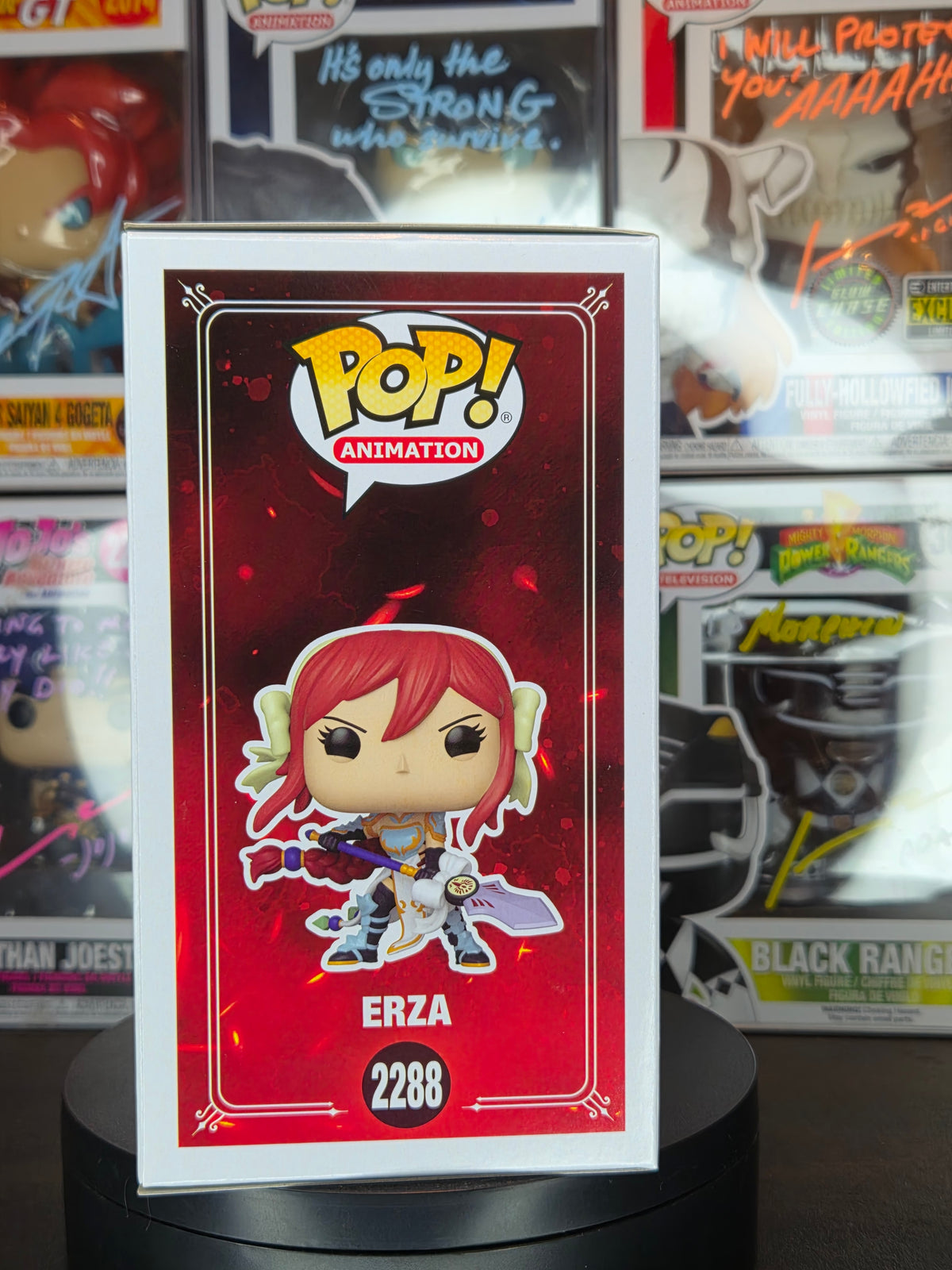 Funko Pop! Fairy Tail: Erza 2288 Autographed & Quoted by Colleen Clinkenbeard