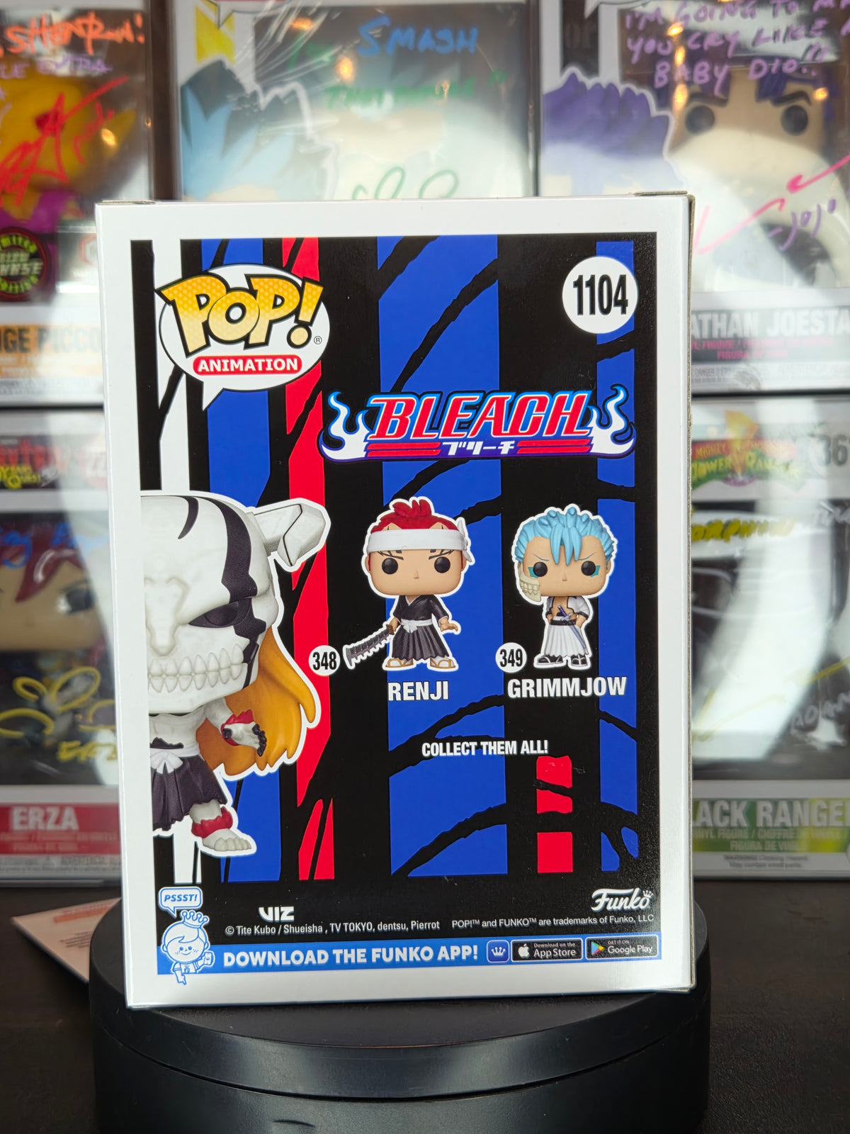 Funko Pop! Animation: Fully- Hollowfied Ichigo 1104 Glow Chase Autographed & Quoted by Johnny Yong Bosch.