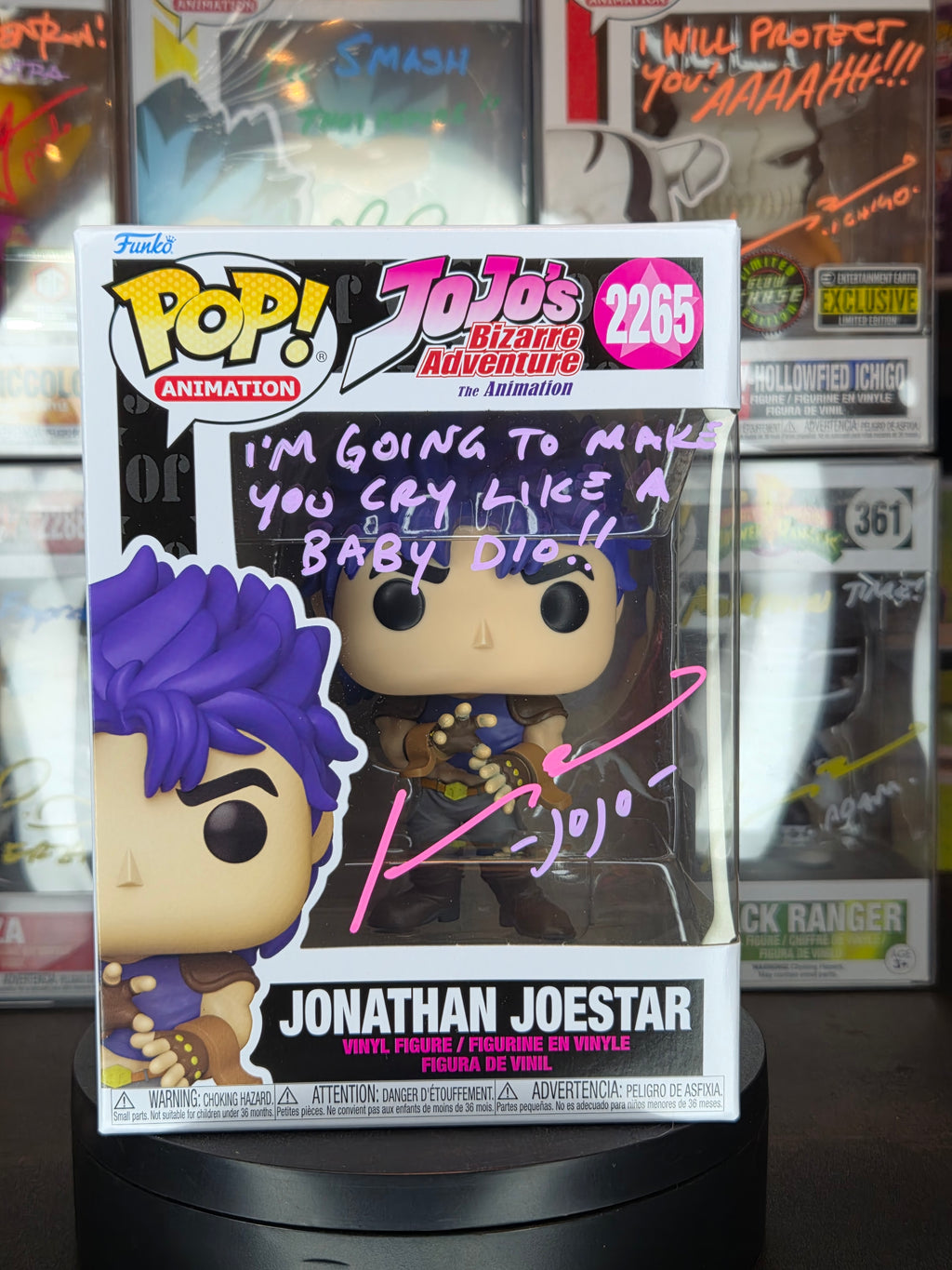 Funko Pop! Jo Jo's Bizarre Adventure: Jonathan Joestar 2265 Autographed by Johnny Yong Bosch