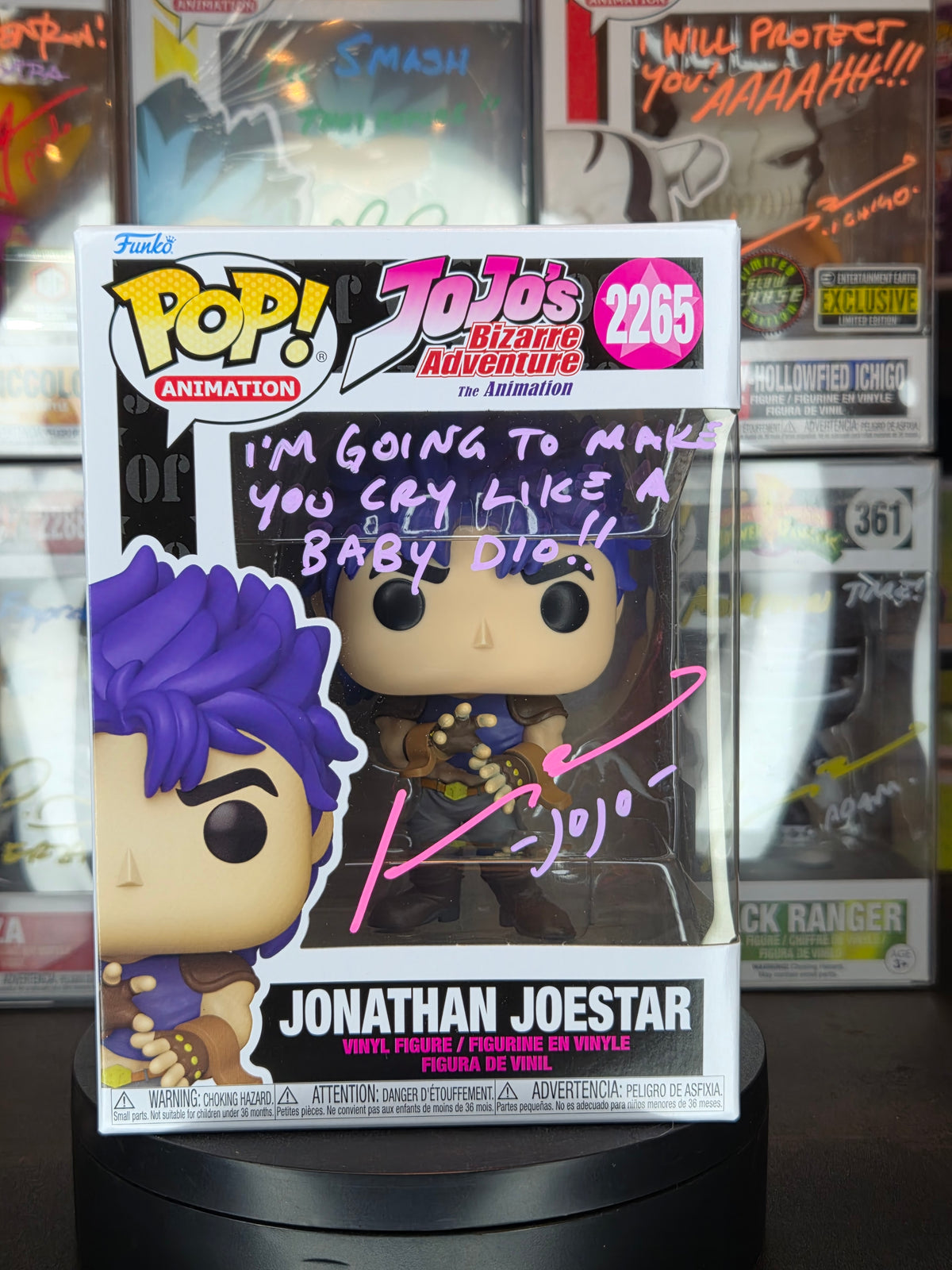 Funko Pop! Jo Jo's Bizarre Adventure: Jonathan Joestar 2265 Autographed by Johnny Yong Bosch