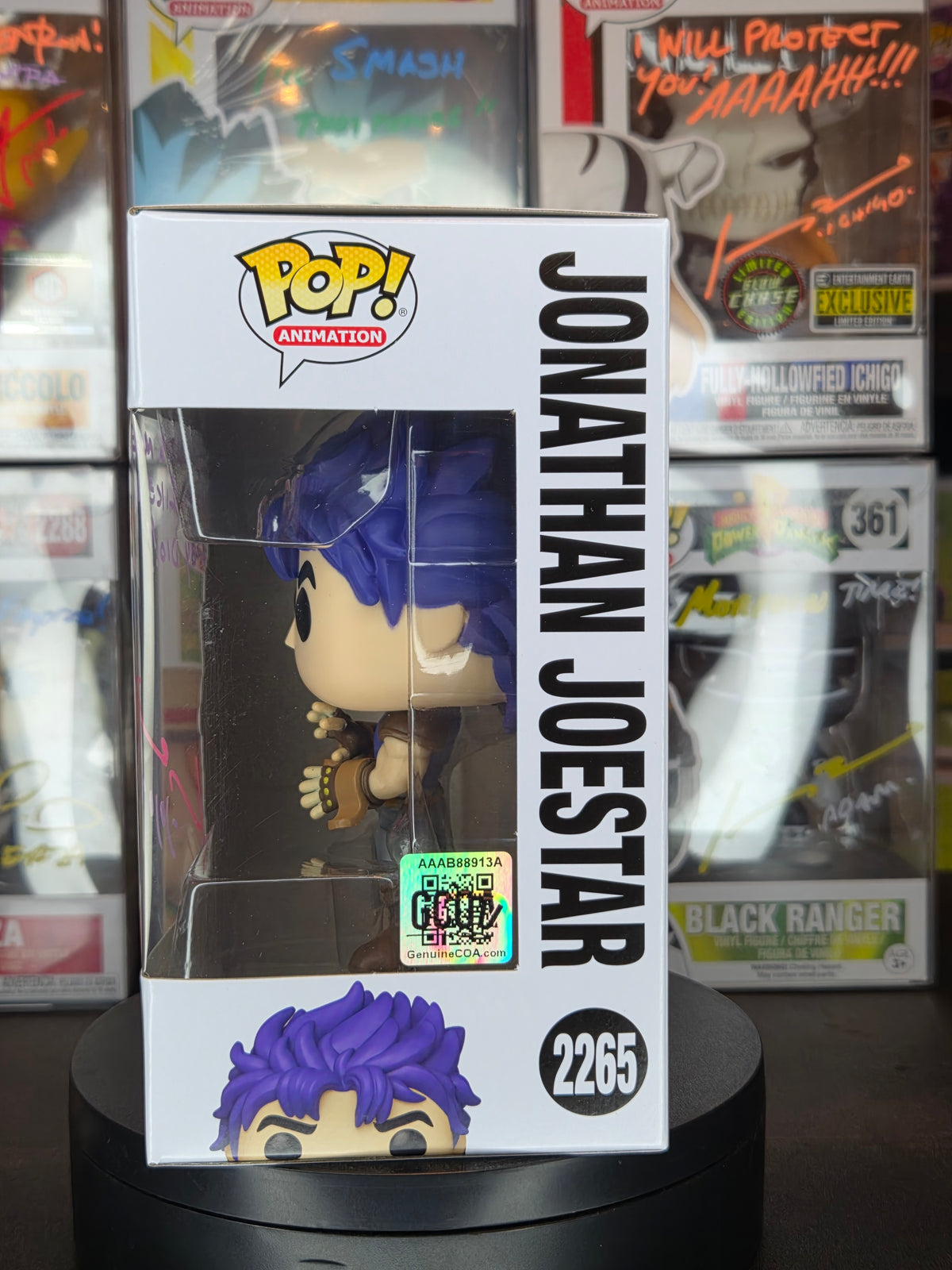 Funko Pop! Jo Jo's Bizarre Adventure: Jonathan Joestar 2265 Autographed by Johnny Yong Bosch