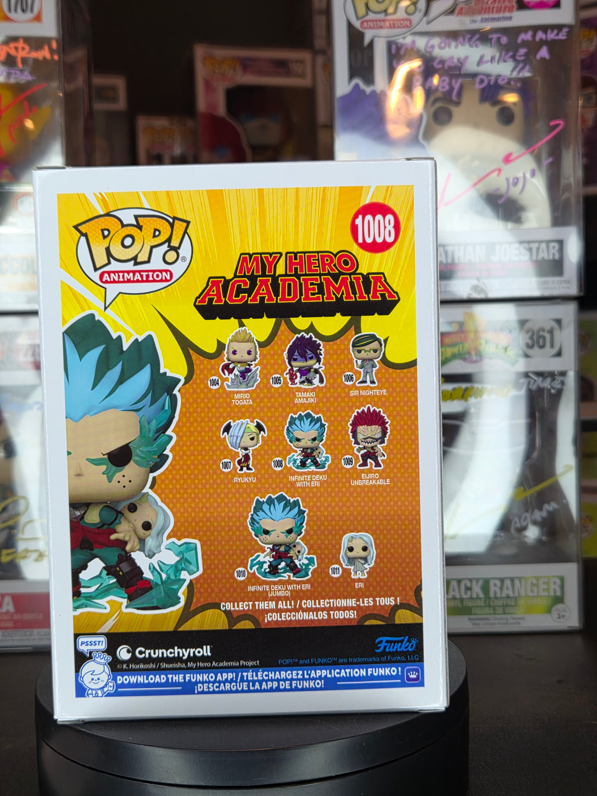 Funko Pop! My Hero Academia: Infinite Deku w/ Eri #1008 Autographed & Quoted by Justin Briner