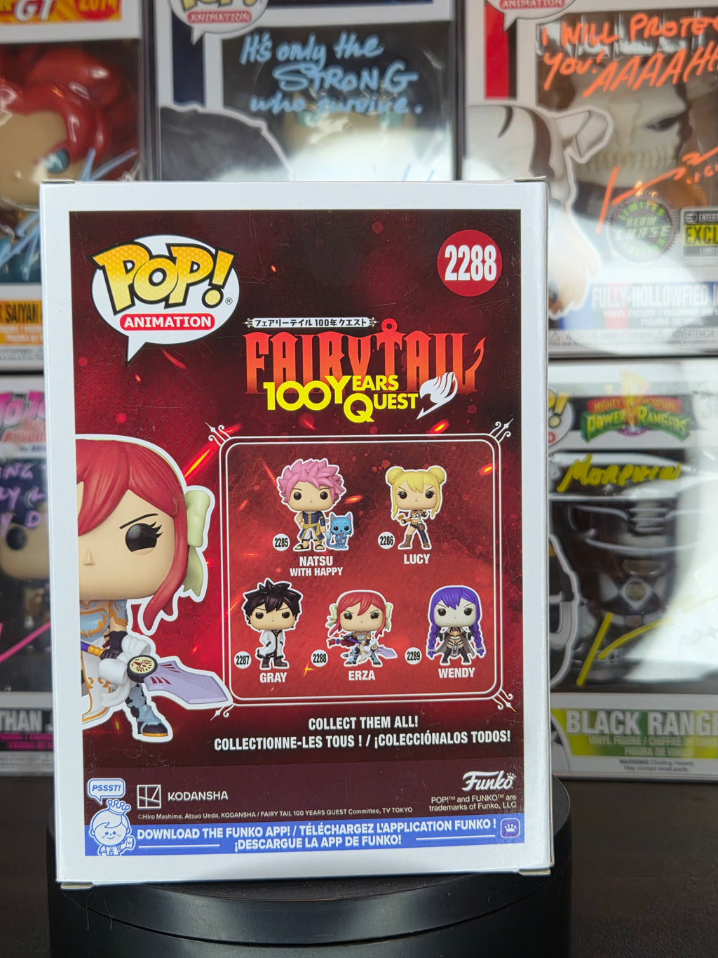 Funko Pop! Fairy Tail: Erza 2288 Autographed & Quoted by Colleen Clinkenbeard