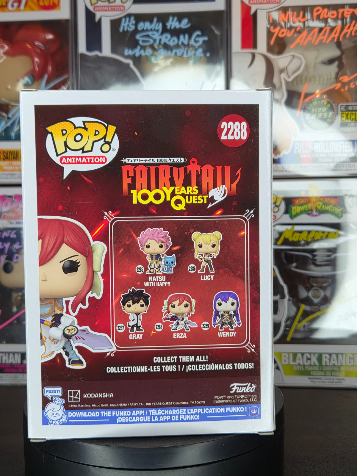 Funko Pop! Fairy Tail: Erza 2288 Autographed & Quoted by Colleen Clinkenbeard