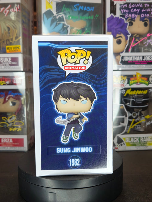 Funko Pop! Animation: Solo Leveling Sung Jinwoo 1982 Autographed & Quoted by Aleks Le