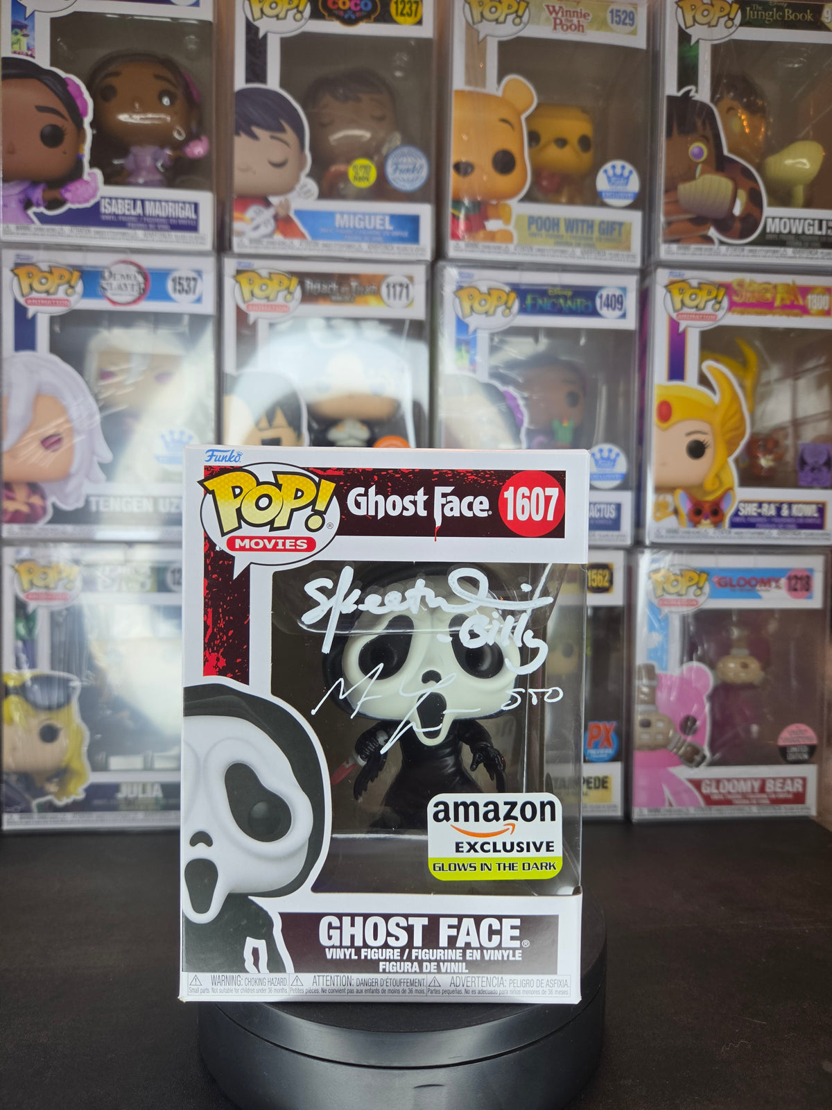 Funko Pop! Horror: Ghost Face 1607 Amazon Exclusive; Autographed by Matthew Lillard & Skeet Ulrich